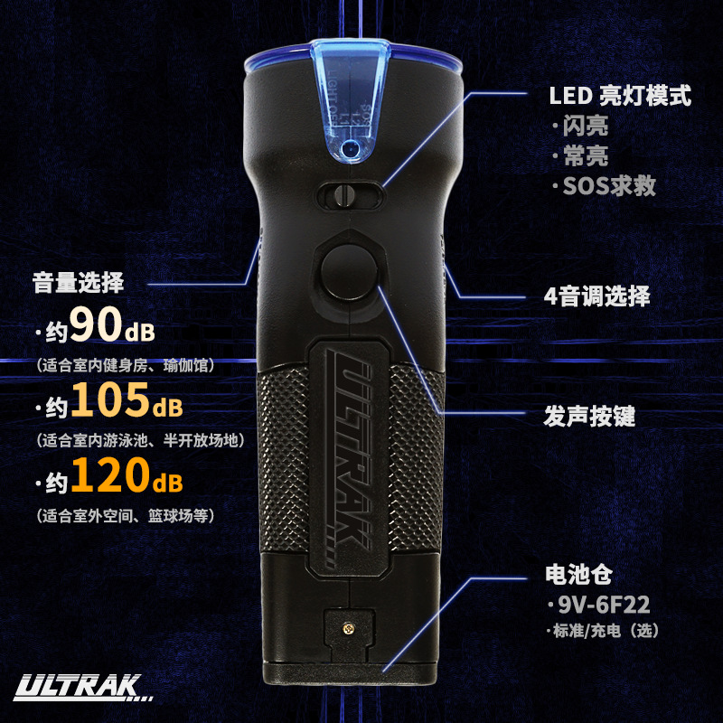 Electronic whistle rechargeable distress electronic whistle traffic command pet training sports referee field SOS Survival