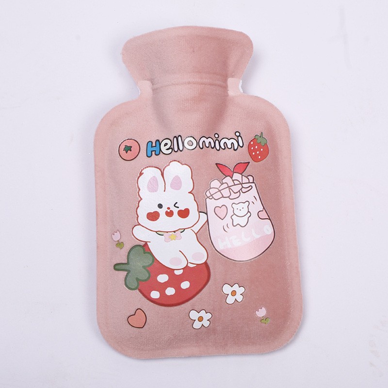 Picture of Customized new short plush hot water bag filled with water hot water bag filled with water hot water bag printed LOGO hand warmer