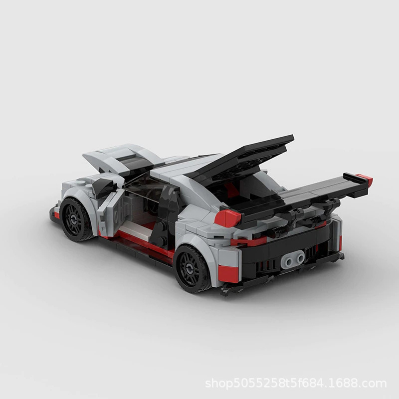 Picture of MOC blocks compatible with Lego Audi R8 GT3 sports car racing speed toy blocks puzzle boy gift