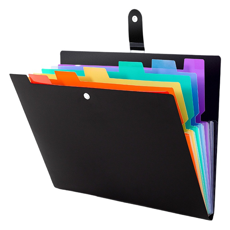 Simple a4 folder test paper storage bag 7 into the color insert folder pp organ bag hidden buckle file bag
