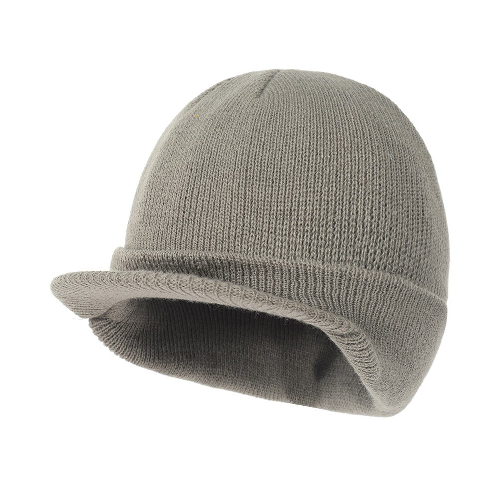 Picture of Foreign trade new European and American wool knitted hat warm peaked cap autumn and winter big brim hat all-match wool hat Amazon
