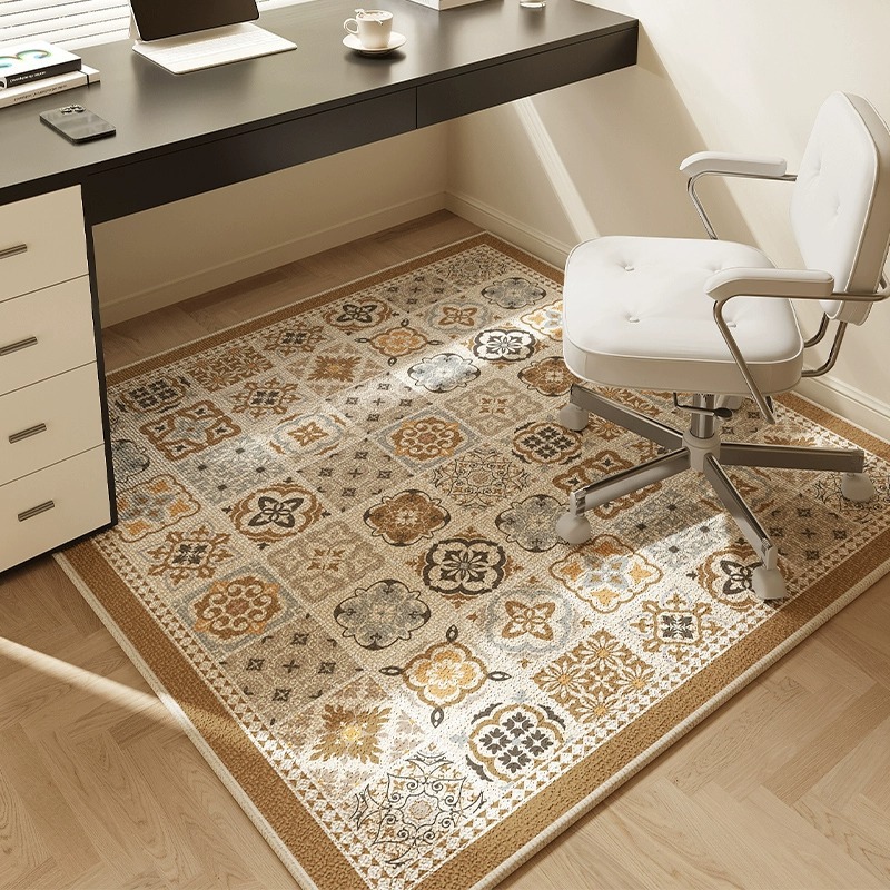 Carpet Square Floor Mat Study Desk Computer Chair Bedroom Computer Desk Study Chair Living Room Office Desk Small Foot Mat