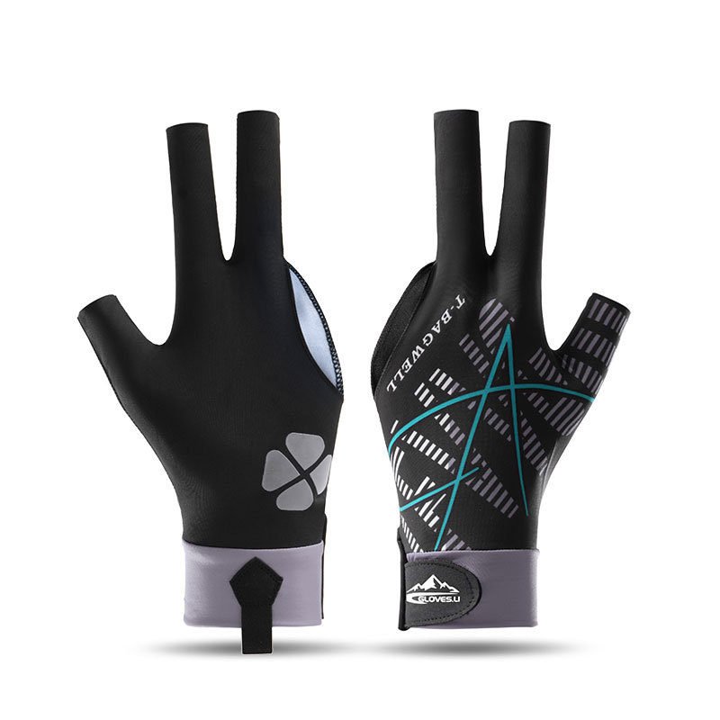 Picture of Billiards Gloves Professional Table Tennis Special Three-Finger Thin Breathable Men's High-Value Women's Ice Silk Non-Slip Left Hand Single