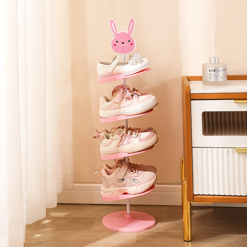 Picture of Children's Shoe Rack Small Cartoon Household Door Storage Rack for Baby Shoes Japanese-style Space-saving Kids Creative