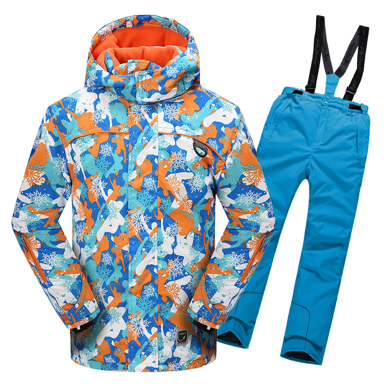 Picture of Cross-border e-commerce Phoebe Elephant Children's Ski Suit Warm Jacket Outdoor Thickened Waterproof for Boys and Girls