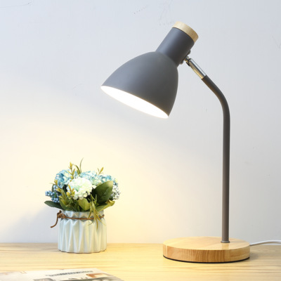 Picture of Night Desk Lamp for College Students Night Reading Lamp Simple Modern Nordic Creative Dormitory Bedroom Plug-in Bedside Lamp