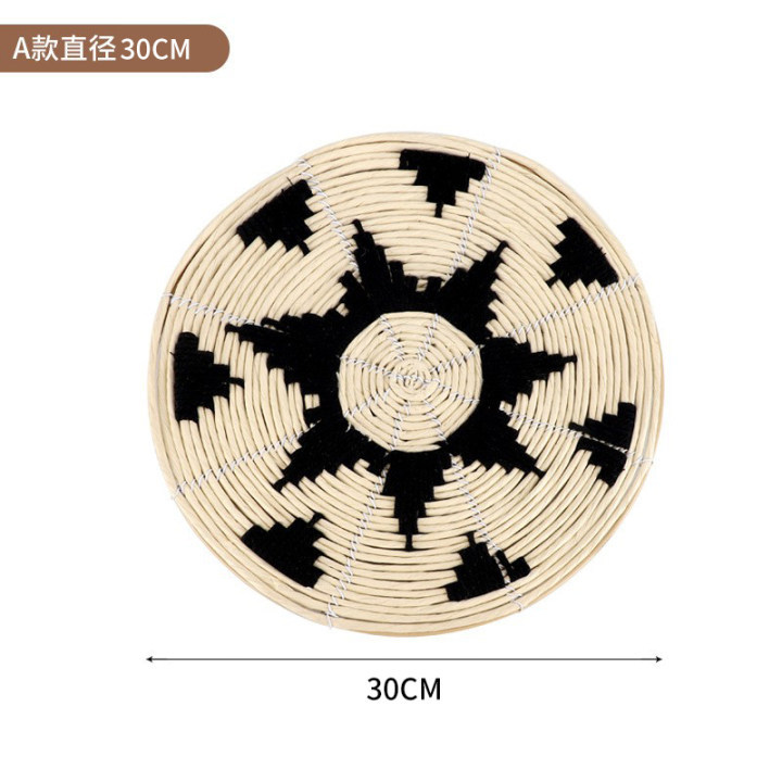 Picture of New Chinese style wall hanging three-dimensional wall decoration creative living room entrance background wall decoration disc floral decoration pendant