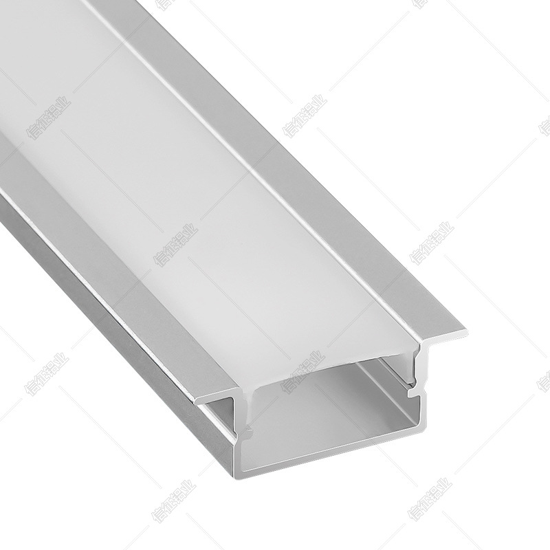 Picture of Led linear lamp slot aluminum alloy U-shaped linear lamp aluminum slot lamp with slot concealed mounting card slot open mounting embedded line lamp