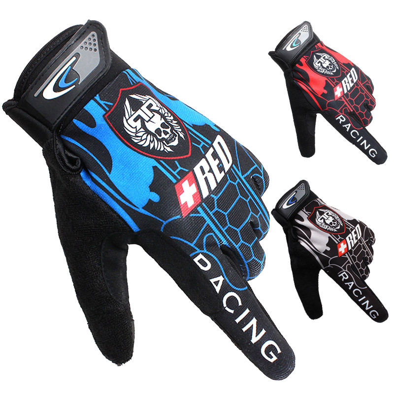 Picture of Cycling gloves for men and women students in spring and summer outdoor cycling non-slip touch screen breathable bicycle mountaineering full finger gloves