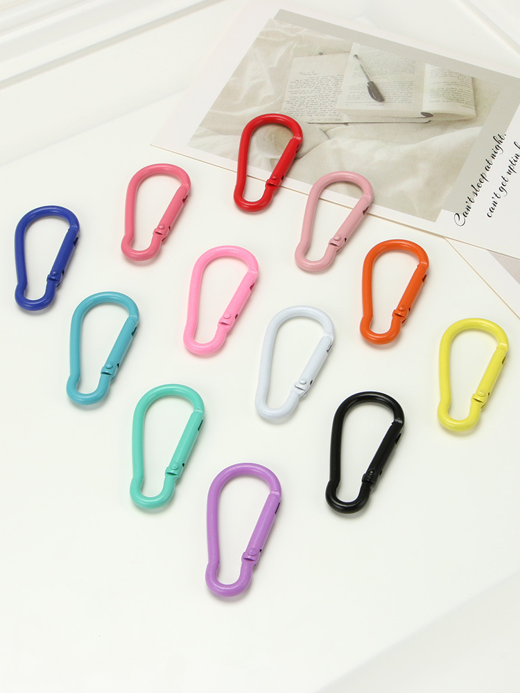 Picture of Color paint No. 5 gourd-shaped carabiner aluminum alloy jewelry accessories hand-adjusted water bottle keychain