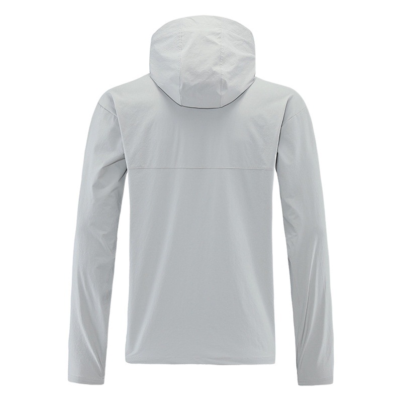 Autumn and Winter New Outdoor Leisure Running Top Clothes Waterproof Warm Blank Edition Hooded Quick-drying Running Sports Jacket