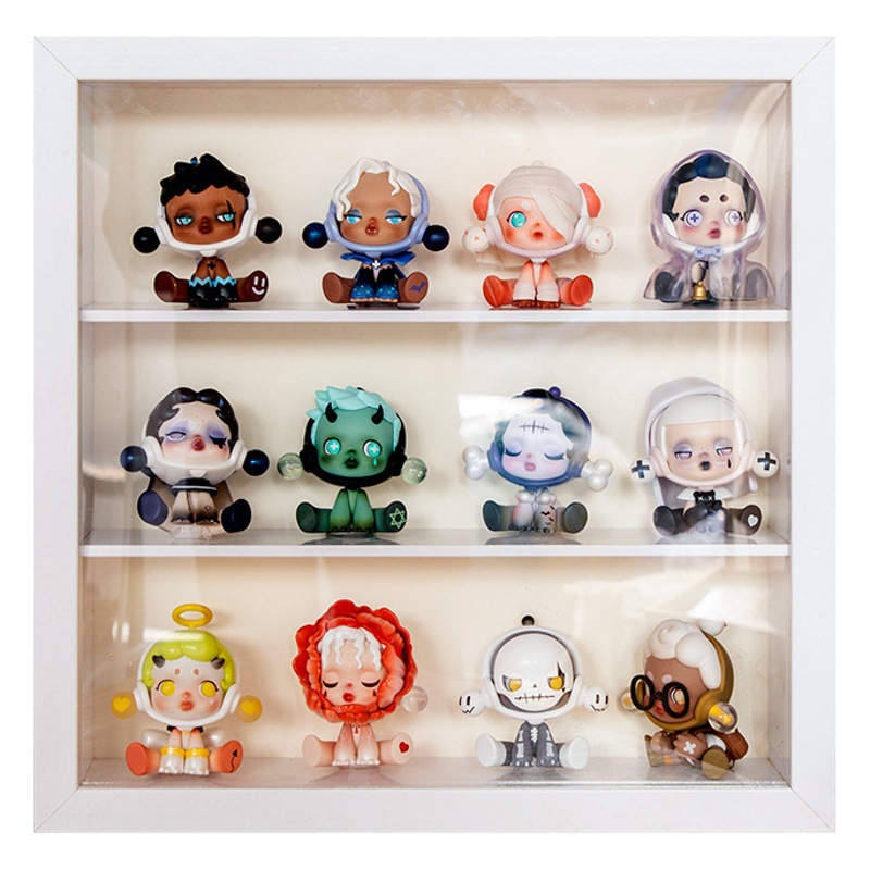 Photo frame table popmart bubble Matt hand-made box display box shelf partition blind box storage photo frame
