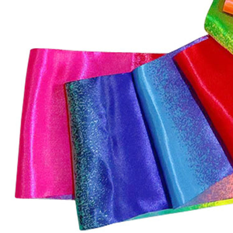 Picture of Children's ribbon stick rhythmic gymnastics ribbon 10cm wide gradient color dance ribbon square dance ribbon dragon dance ribbon