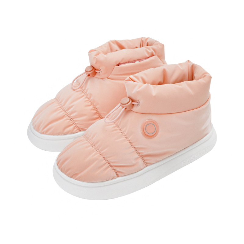 Picture of Foot Warmer Heating Shoes Charging Heating Warm Cotton Shoes Home Office Foot Warmer Removable and Washable Electric Cotton Shoes for Men and Women