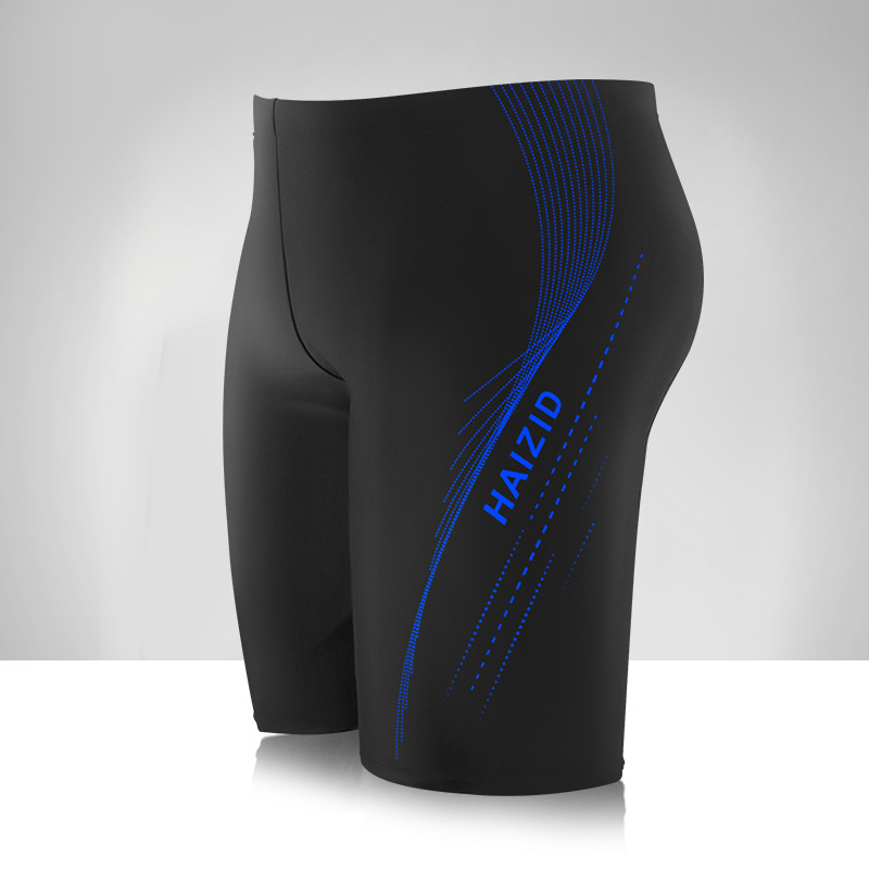 Picture of Men's Swimming Trunks Anti-Embarrassment Boxer Beach Swimming Trunks Men's Hot Spring Pants New Loose Professional Swimming Men's Swimming Trunks