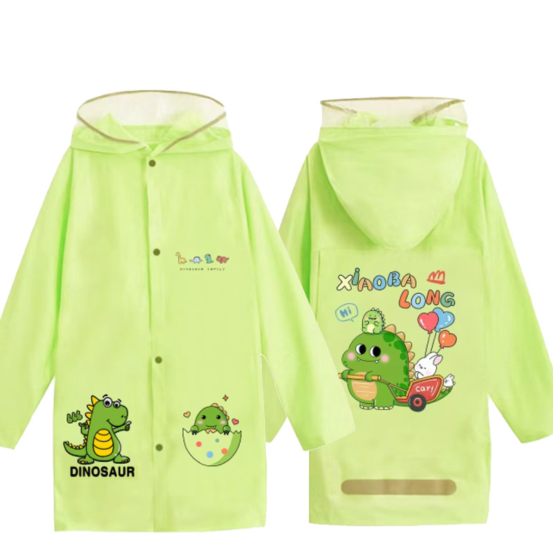 Picture of Kidsren's Whole Body Primary and Secondary School Students' Enlarged Schoolbags Baby Ponchos Thickeneded Long Waterproof Kindergarten Raincoats