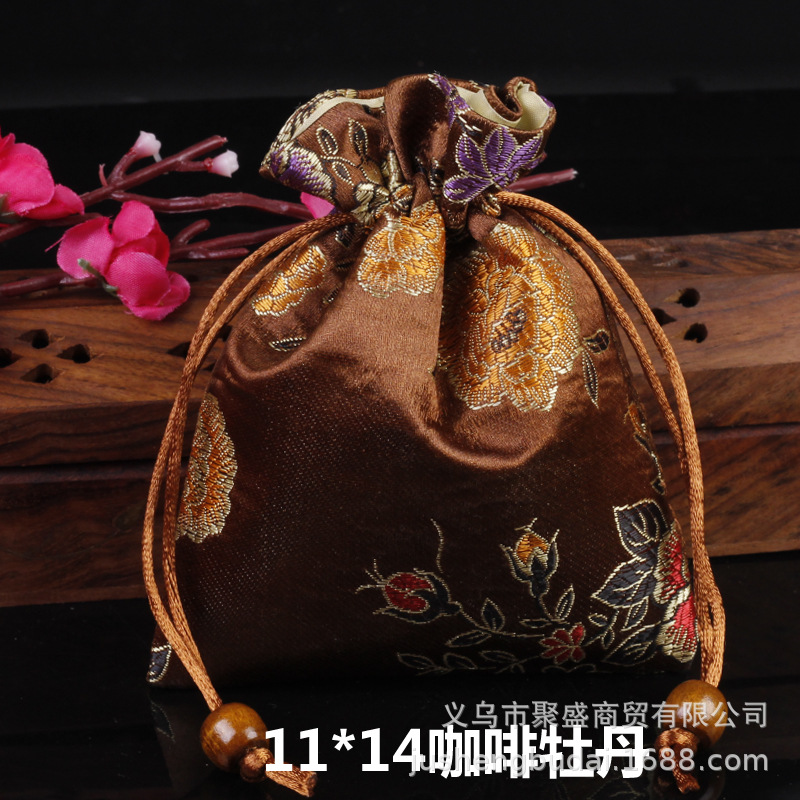 Picture of Osmanthus sachet sachet pendant antique Chinese brocade high-grade sachet empty bag bag bag wholesale 11*14