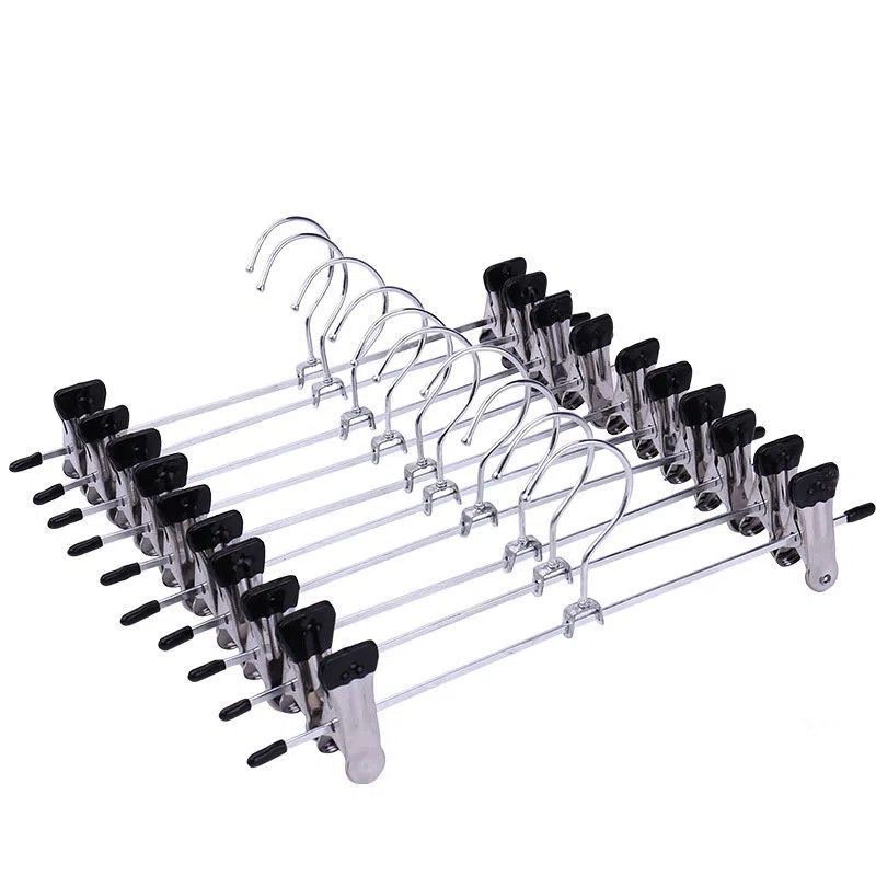 Picture of Cross-border Seamless Pant Clip Household Non-slip Pant Clip Jk Skirt Clip Multifunctional Galvanized Pant Rack Retractable Pant Clip Hanger