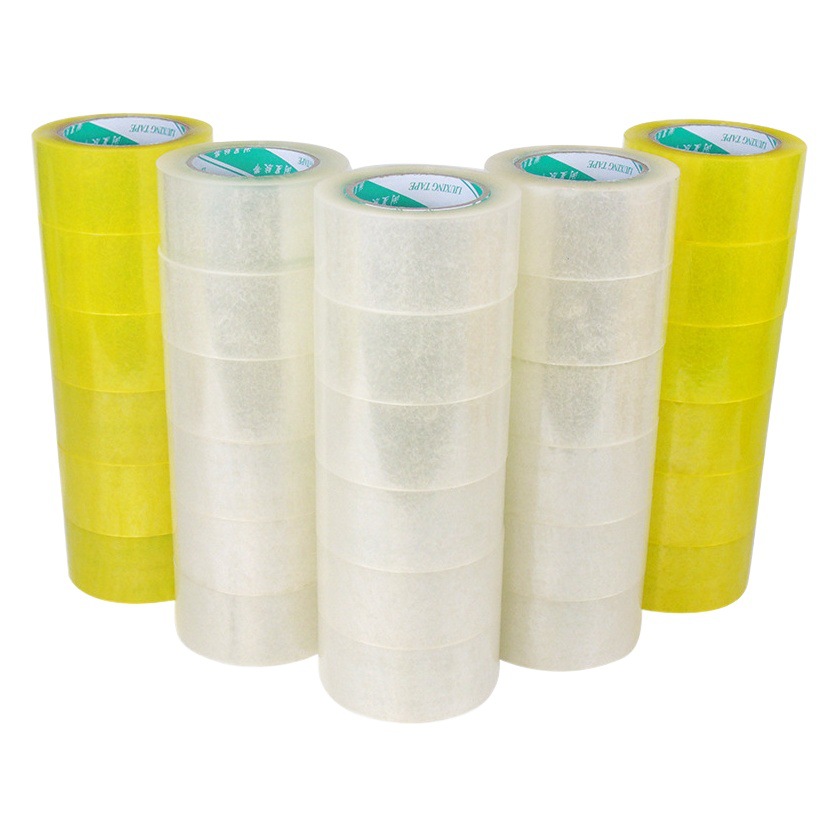 Liuxing sealing box packing transparent beige tape whole box Express sealing tape tape wholesale large roll tape Tape