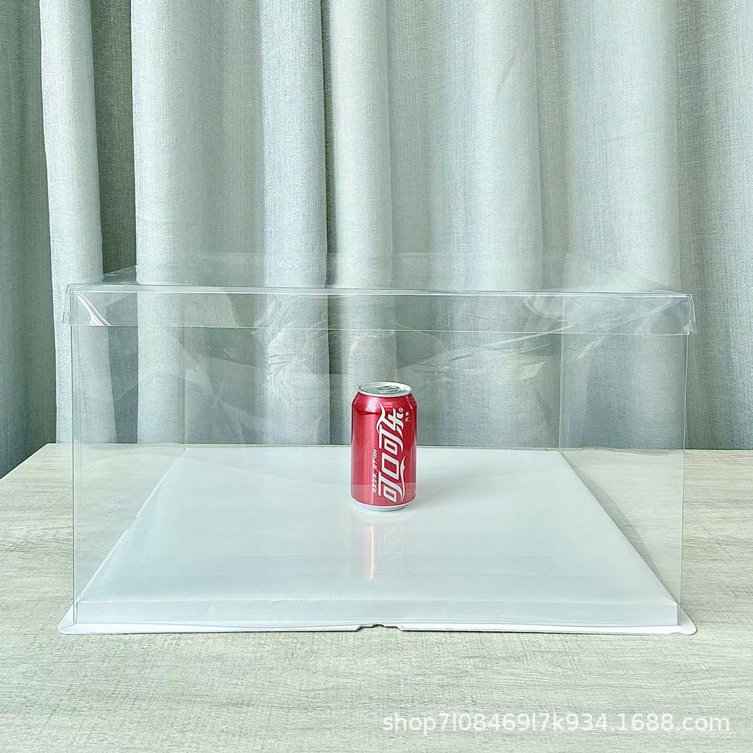 Factory spot rectangular cake box display box Tiananmen Fang Palace transparent dust cover 12 inch 14 inch box