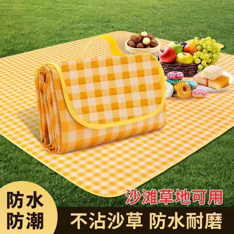 Picnic mat outdoor moisture-proof mat portable spring outing mat picnic cloth ins style camping mat picnic essential supplies