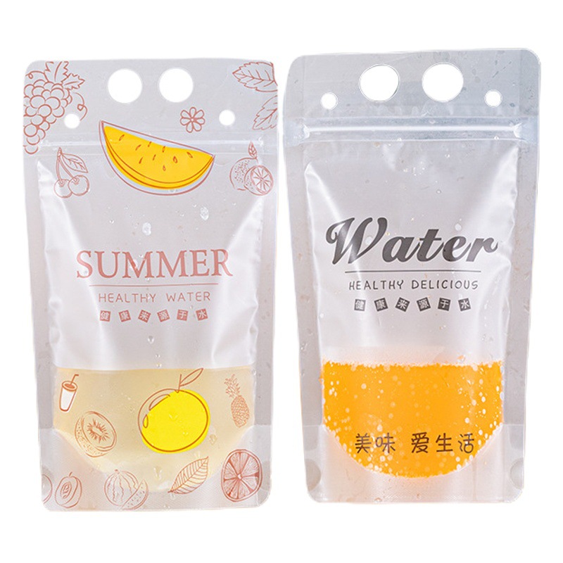 Transparent packaging bag flat bottom self-sealing bag biscuit food bag chain sealing bag frosted bone bag sealing bag thickened