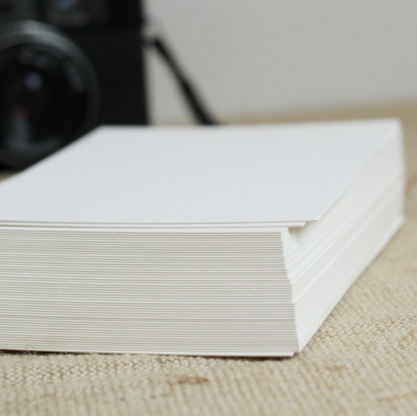 Picture of White cardboard double-sided color lead watercolor graffiti hand-painted simple blank greeting card postcard DIY word card homemade