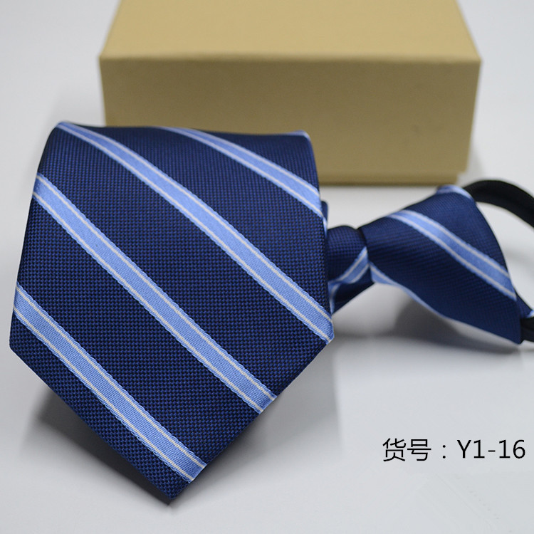 Picture of Men's Easy-To-Pull Casual Zipper Tie New Korean Style Professional Formal Wear Convenient Lazy Tie Ready for Sale