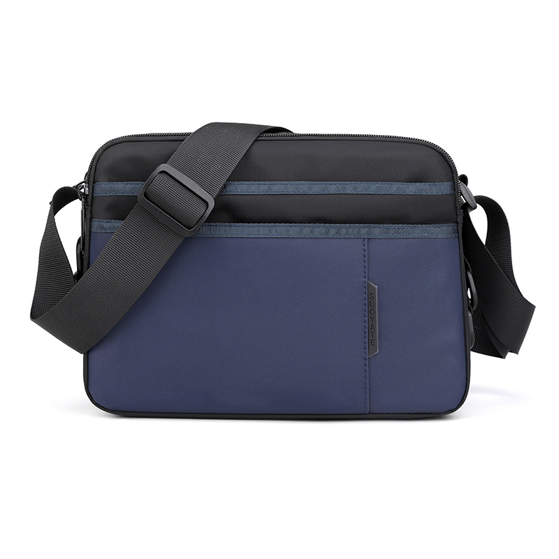 Picture of 2025 New Fashion Contrast Color Shoulder Bag Men's Oxford Cloth Messenger Bag Horizontal Business Casual Bag Travel Backpack Trendy
