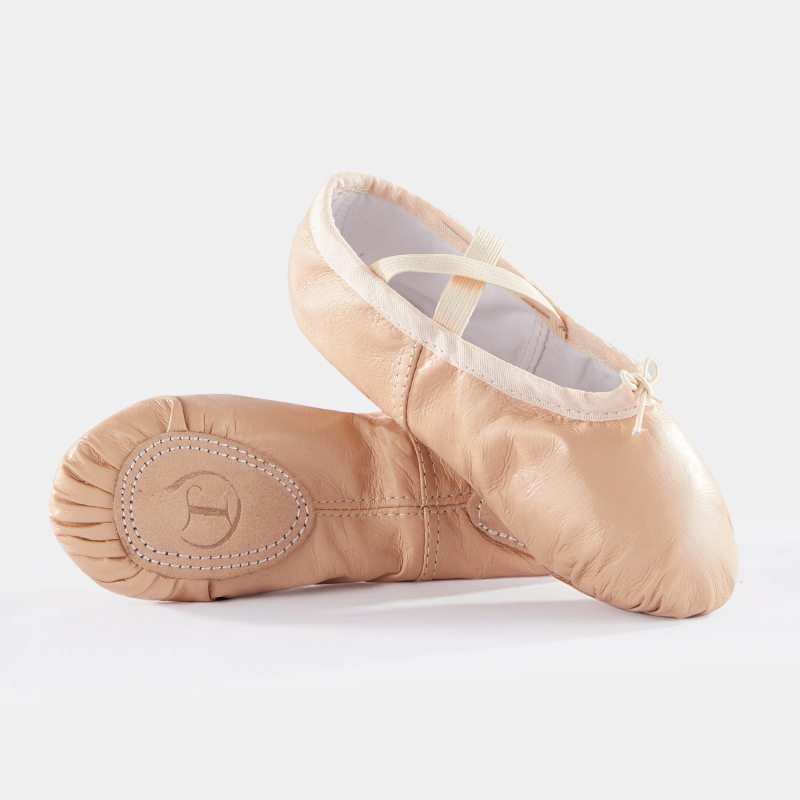 Picture of Children's Pigskin Dance Shoes Men and Women Belly Dance Yoga Body Practice Shoes Adult Dance Shoes Soft Sole Ballet Shoes