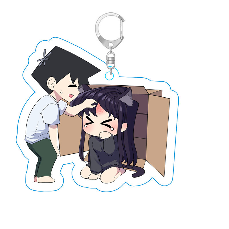 Picture of Ancient students have communication disorders animation surrounding only wild people key chain acrylic key chain hanging