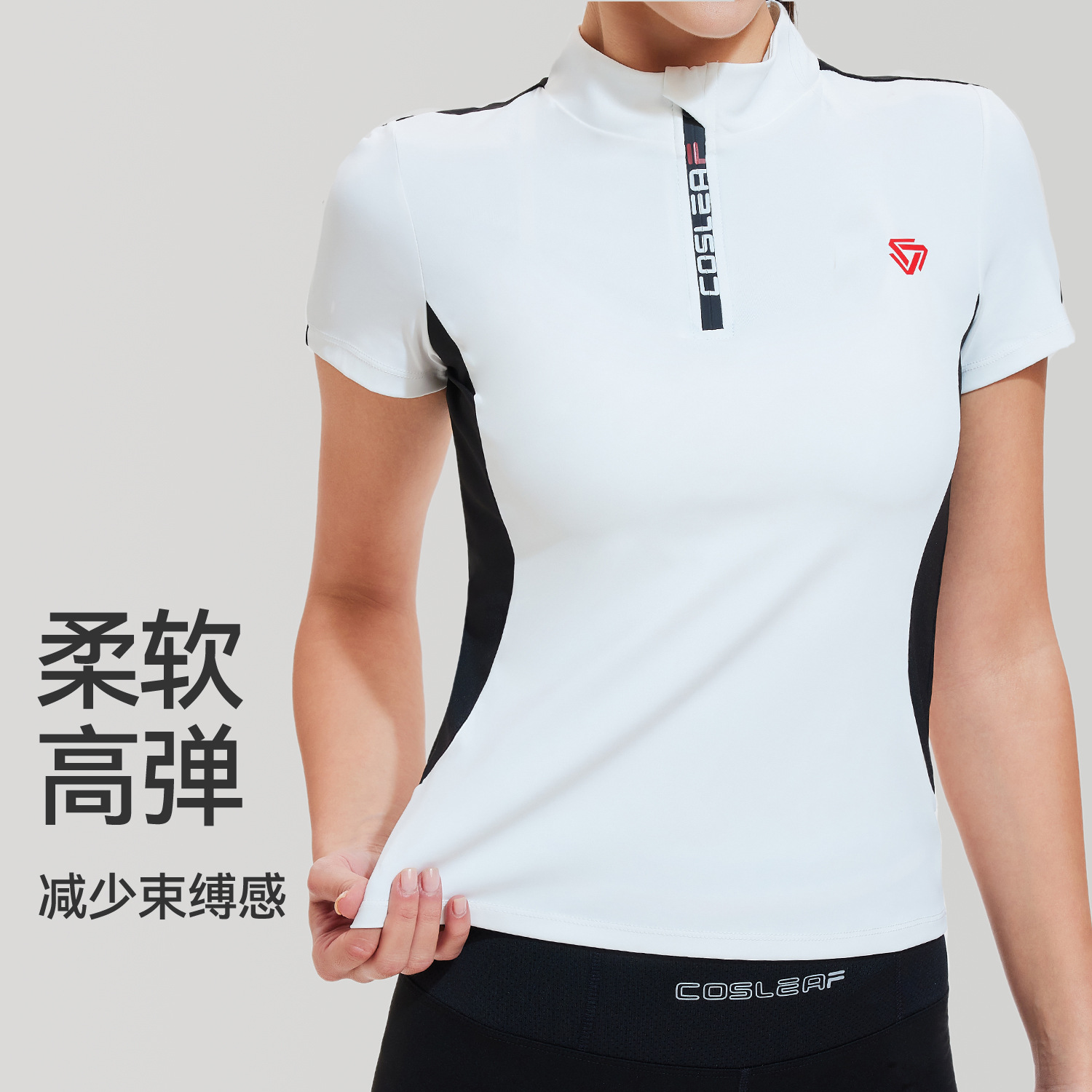 Sports T-Shirt for Women 2025 Summer Fashion Casual Polo Shirt Fitness Yoga Wear Half Zipper Lapel Quick-Drying Short Sleeves