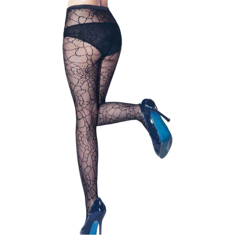European and American sexy spider web pantyhose Dark Hollow silk stockings nightclub c silk mesh socks