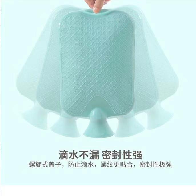 Picture of Thickened explosion-proof PVC hot water bag for filling water to warm hands and feet to warm belly warm bed flushing water filling hot water bag for hand warmers