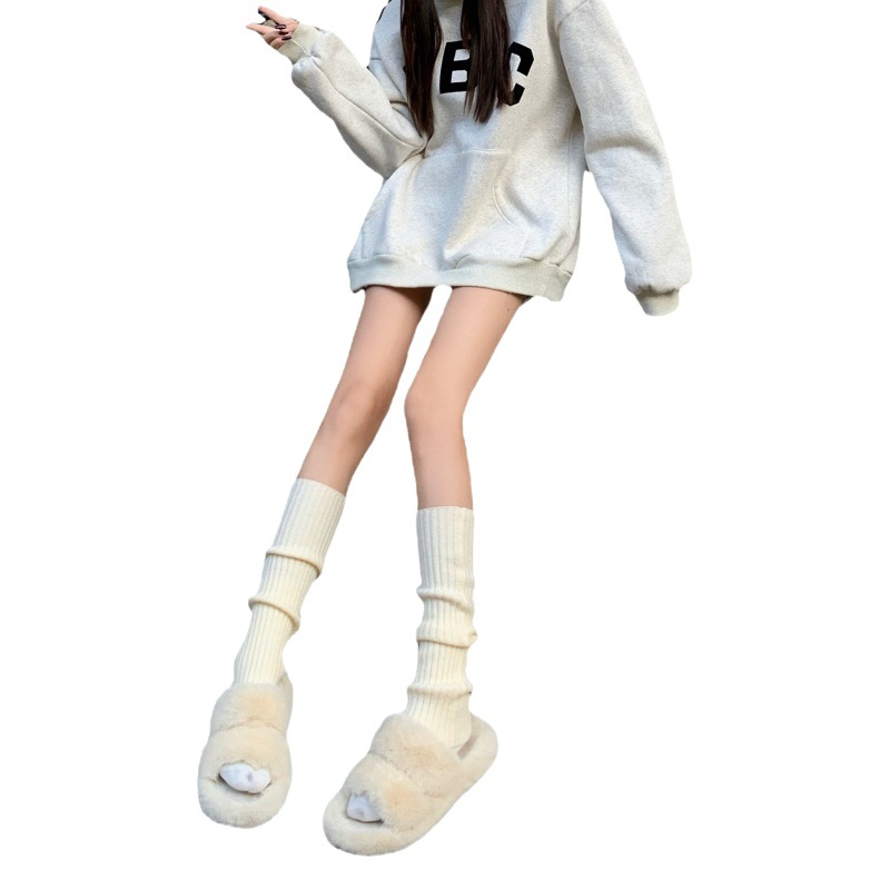 White socks JK all-match spring and summer thin calf cover Lolita lolita cute Japanese pile socks summer