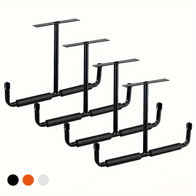 T-shaped metal ceiling hook ceiling fishing rod rack garage display storage garden tool accessory rack