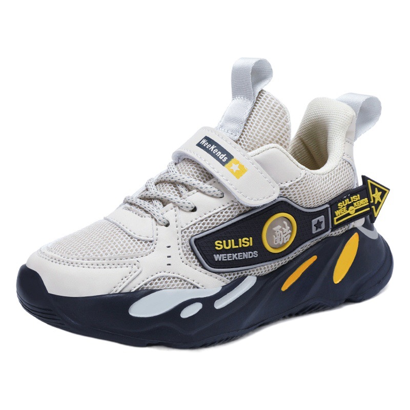 Boys' Shoes, Sneakers, 2025 Summer Soft-Soled Non-Slip Children's Shoes, Single Mesh Breathable Children's Shoes, Running Shoes for Older Children