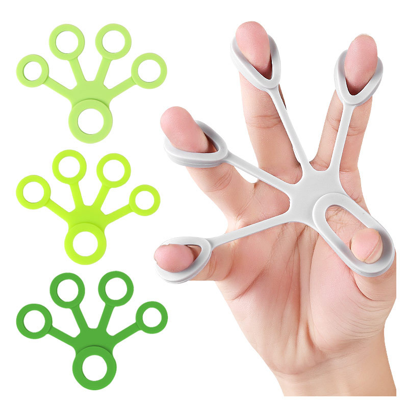 Piano Training Guitar Tension Hand Force Silicone Tension Rope New Five-Finger Silicone Finger Trainer Tension No
