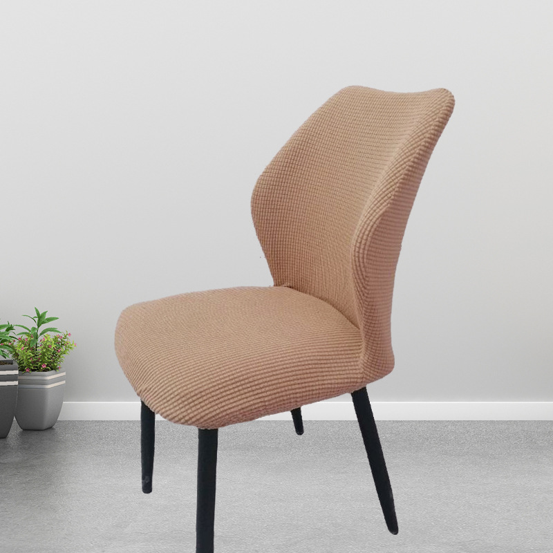 Picture of Chair Cover Elastic All-inclusive Household Modern Curved Dining Chair Cover Cushion Backrest Integrated Household Stool Cover Cover