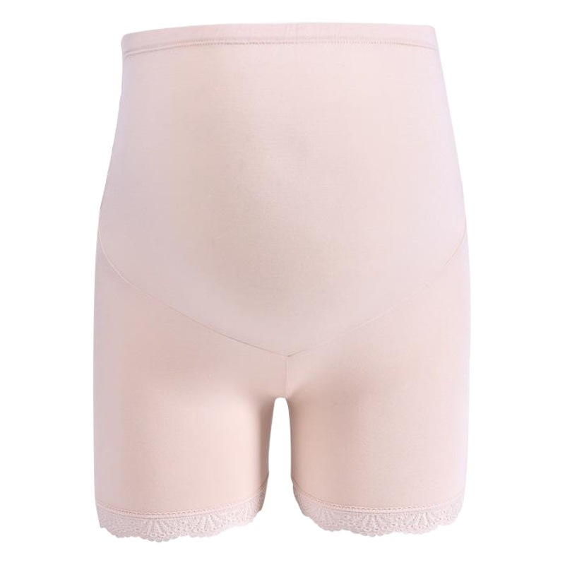 Pregnant women anti-light safety pants high waist belly leggings late pregnancy adjustable modal fabric lace