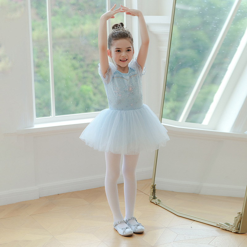 Original Ballet Skirt Improved Frozen Elsa Princess Skirt 2025 Summer New Girls Chinese Dance Clothing