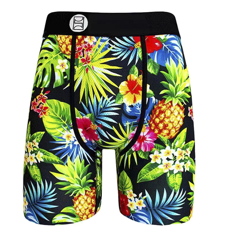 Picture of Men's Underwear Cartoon Print Men's Quick-Drying Boxer Briefs Sports Underwear Fitness Extended Underwear Men's Wholesale