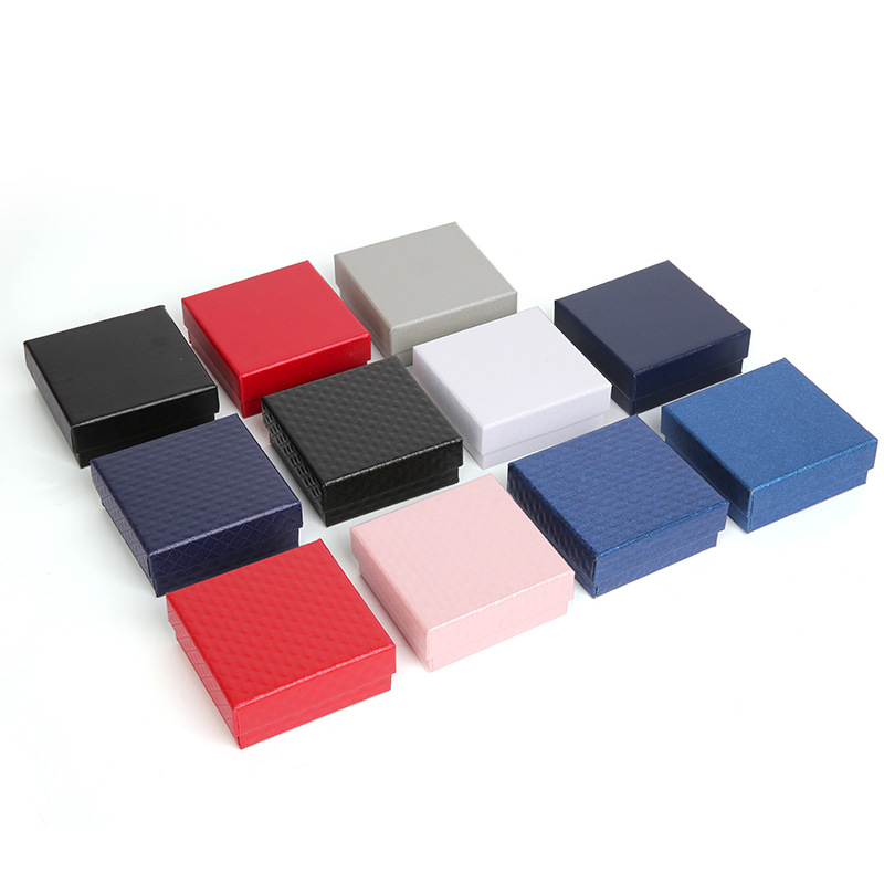 Jewelry Paper Box Lid and Base Set for Rings, Earrings, Necklaces, Bracelets, and Bangles Packaging Gift Box Wholesale Price