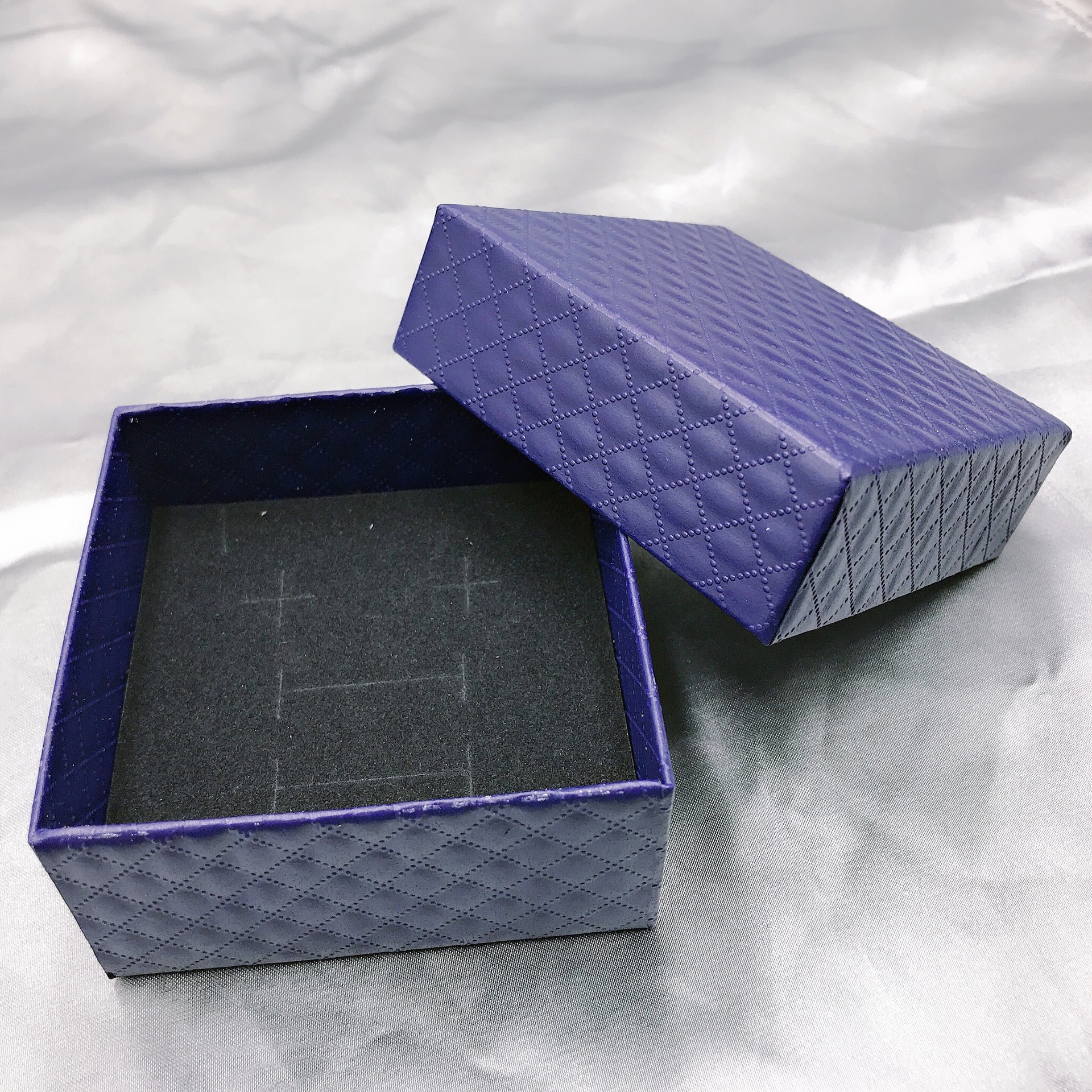 gift box ins style blue gift box empty box