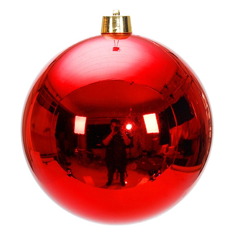 Cross-border bright Christmas ball colorful ball Christmas tree decoration pendant window roof shopping mall hanging ornaments wholesale
