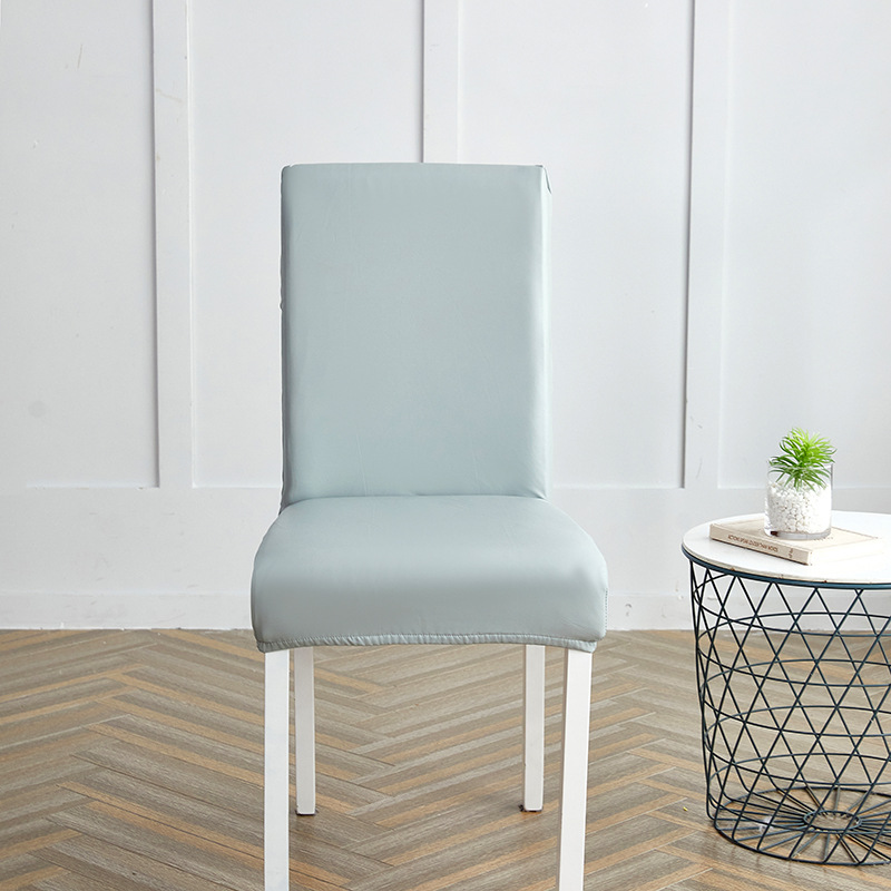Picture of Chair Cover Cross-border New Solid Color Stretch Leather Seat Cover Amazon Dining Chair Office Waterproof and Dustproof Chair Cover