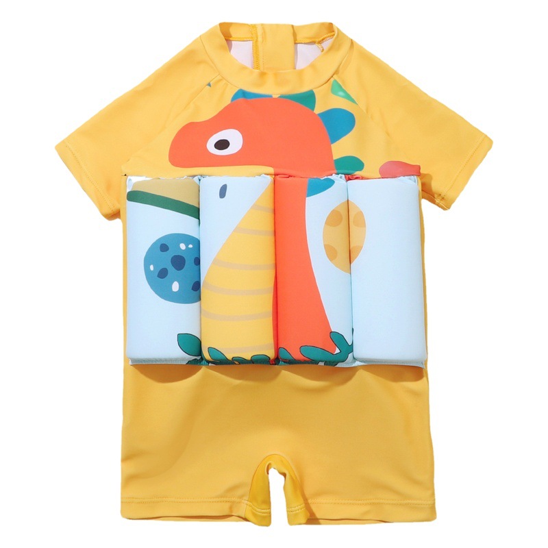 2022 Children's Swimsuit Girls' Children's One-piece 2022 Cute Sunscreen Hot Spring Swimsuit Buoyancy Swimsuit