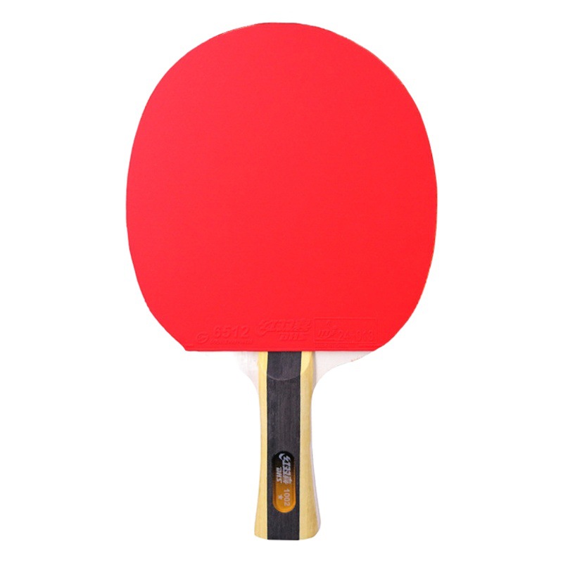 Red Double Happiness One Star Table Tennis Bat H Series Straight Horizontal Bat Beginners Children Primary School Students One Star Soldier Bat Single Bat