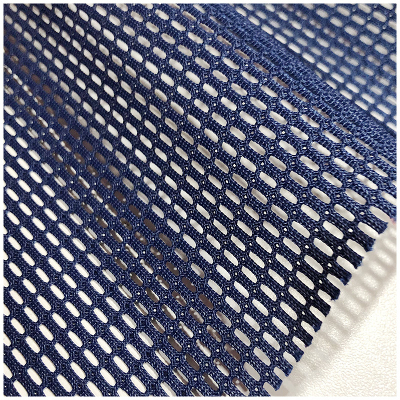 Factory in stock warp knitted polyester rectangular hole-shaped mesh shopping bag outdoor bag seat durable super thick plaid mesh