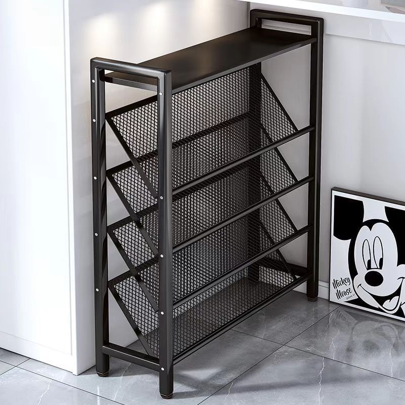 Shoe Rack for Entryway, Multi-Layer Household Narrow Doorway Dormitory Simple Ultra-Narrow Shoe Cabinet Behind the Door Small Shoe Rack